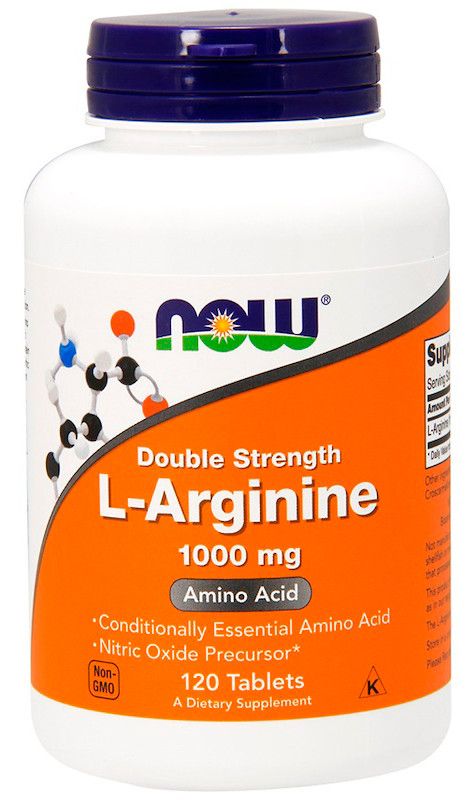 Аргинин Now Foods L-Arginine 1000 мг (120 таблеток)