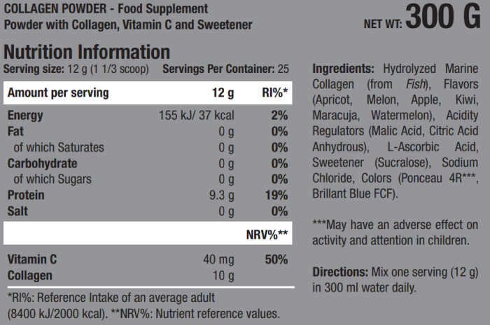 Коллаген Scitec Nutrition COLLAGEN POWDER 300 г (25 порций)