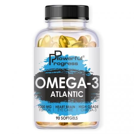Powerful Progress Atlantic Omega-3, 90 капсул