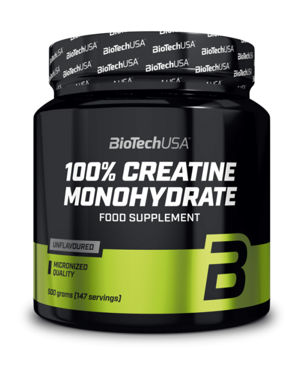 Креатин BioTech USA 100% 500g Creatine Monohydrate банка оригінал