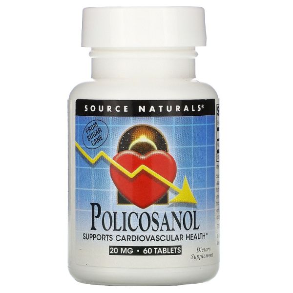 Source Naturals Policosanol 20mg - 60 tabs